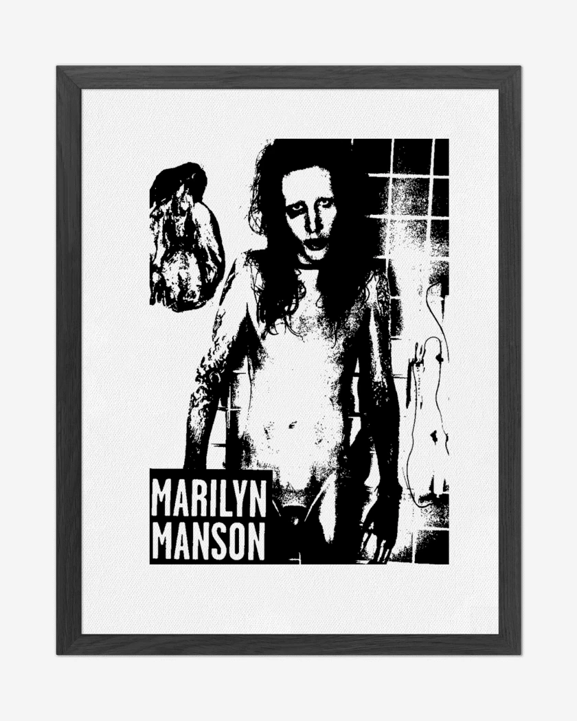 Cuadro decorativo Blanco de Marylin Manson Full 