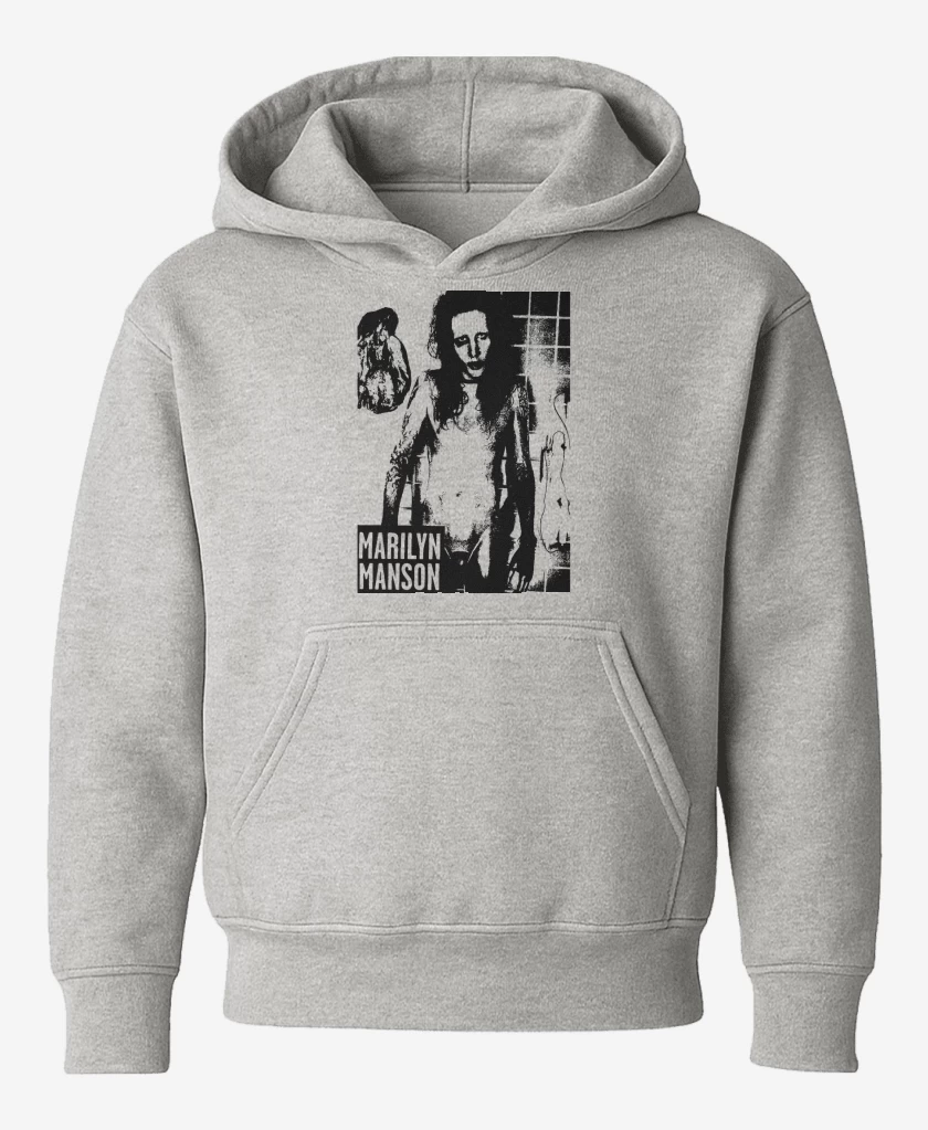 Poleron de niño Gris Melange de Marylin Manson Full 