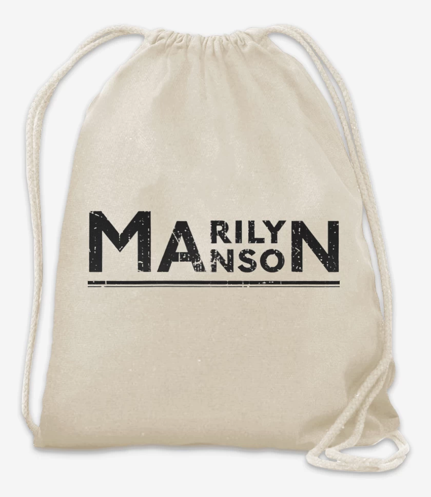 Mochila Blanco de Marilyn Manson Logo 3 N