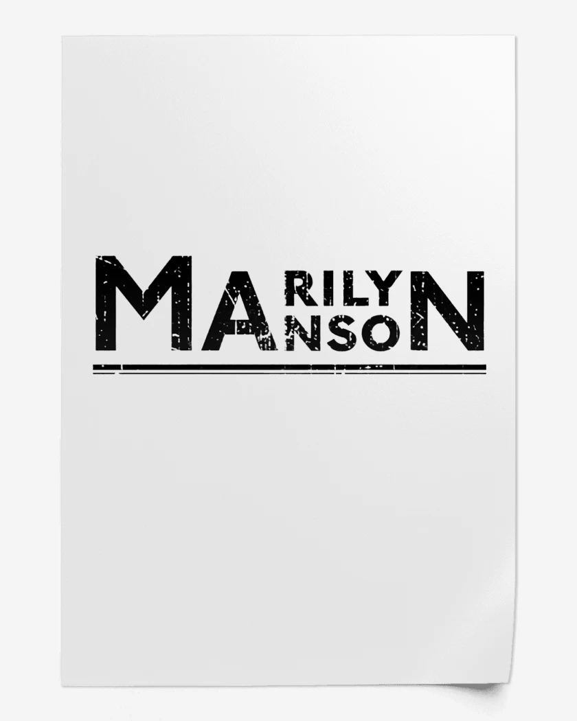 Print Marilyn Manson Logo 3 N