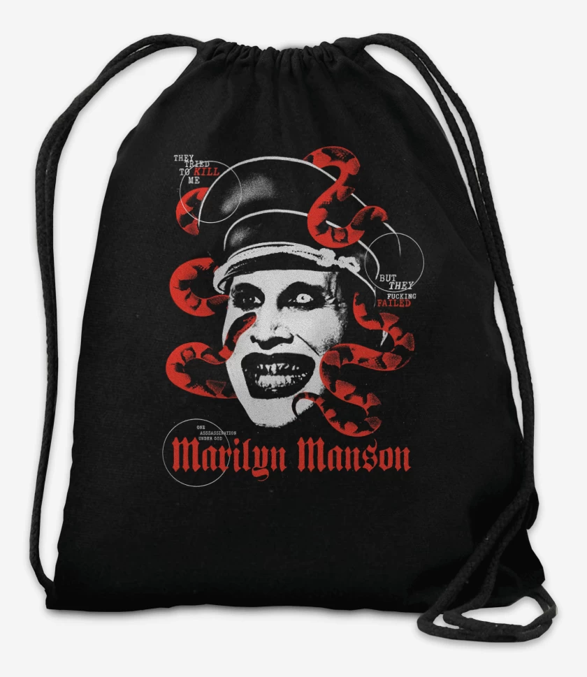 Mochila Negro de MM Marilyn Manson