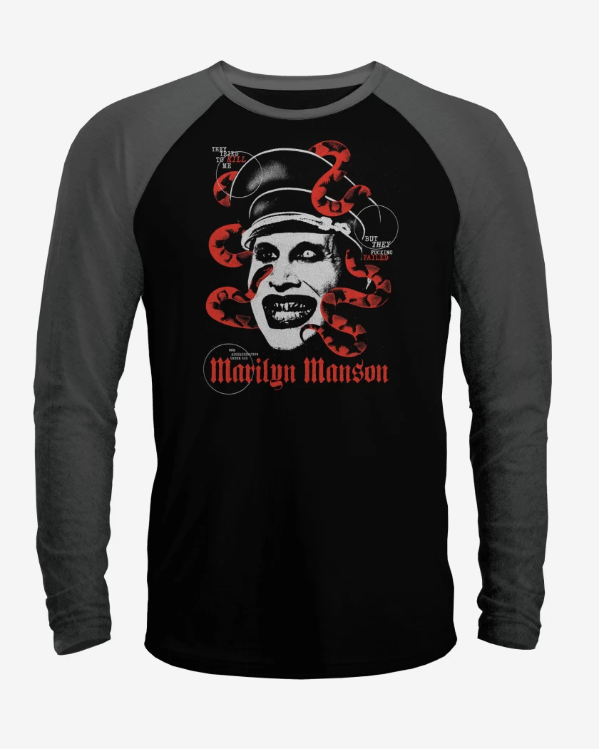 Polera Raglan MM Marilyn Manson