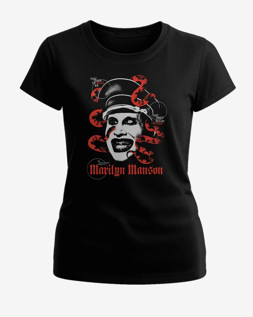 Polera de Mujer Negro de MM Marilyn Manson
