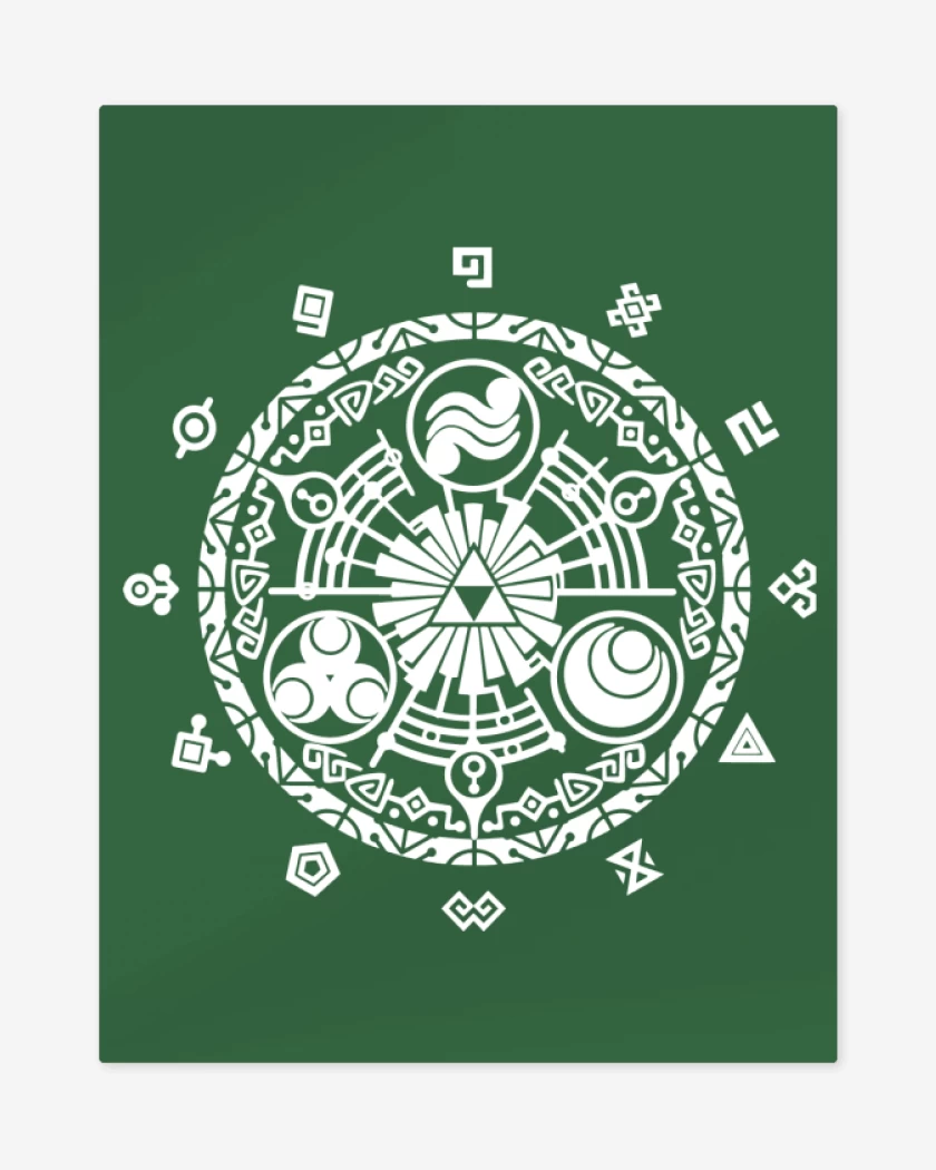 Print metalico Verde jade de Gate Of Time