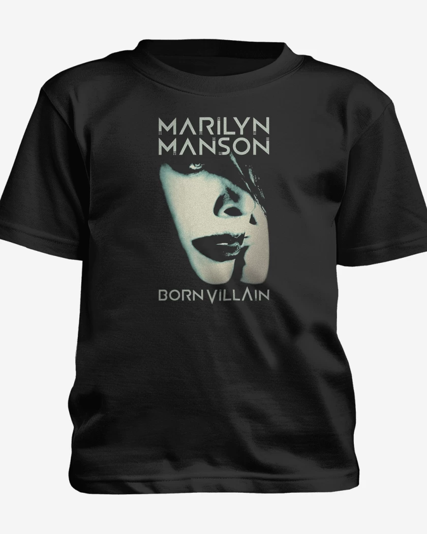 Polera de niño Negro de Marilyn Manson Born Villain