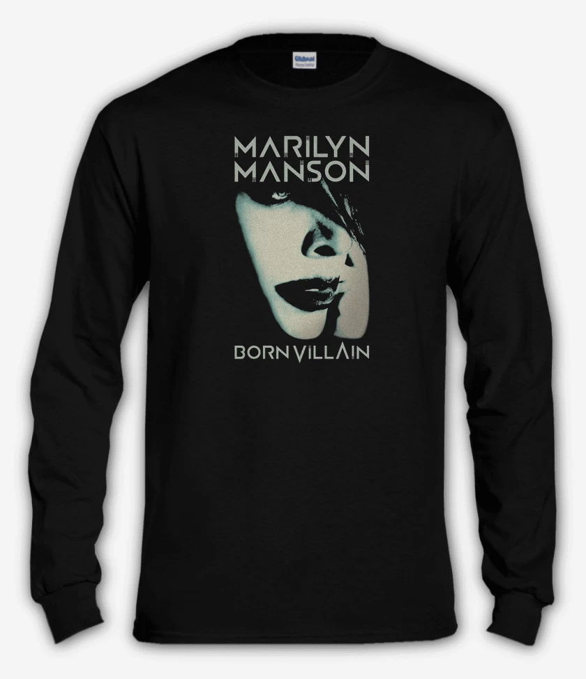 Polera manga larga Negro de Marilyn Manson Born Villain