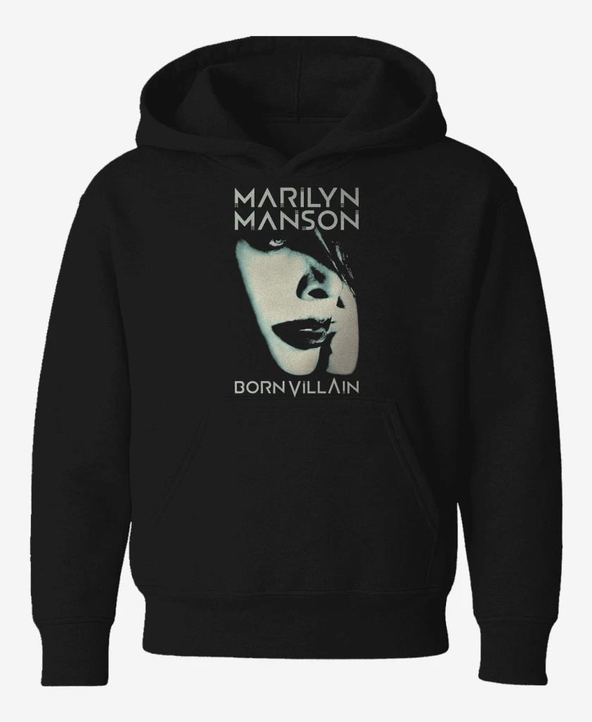Poleron de niño Negro de Marilyn Manson Born Villain