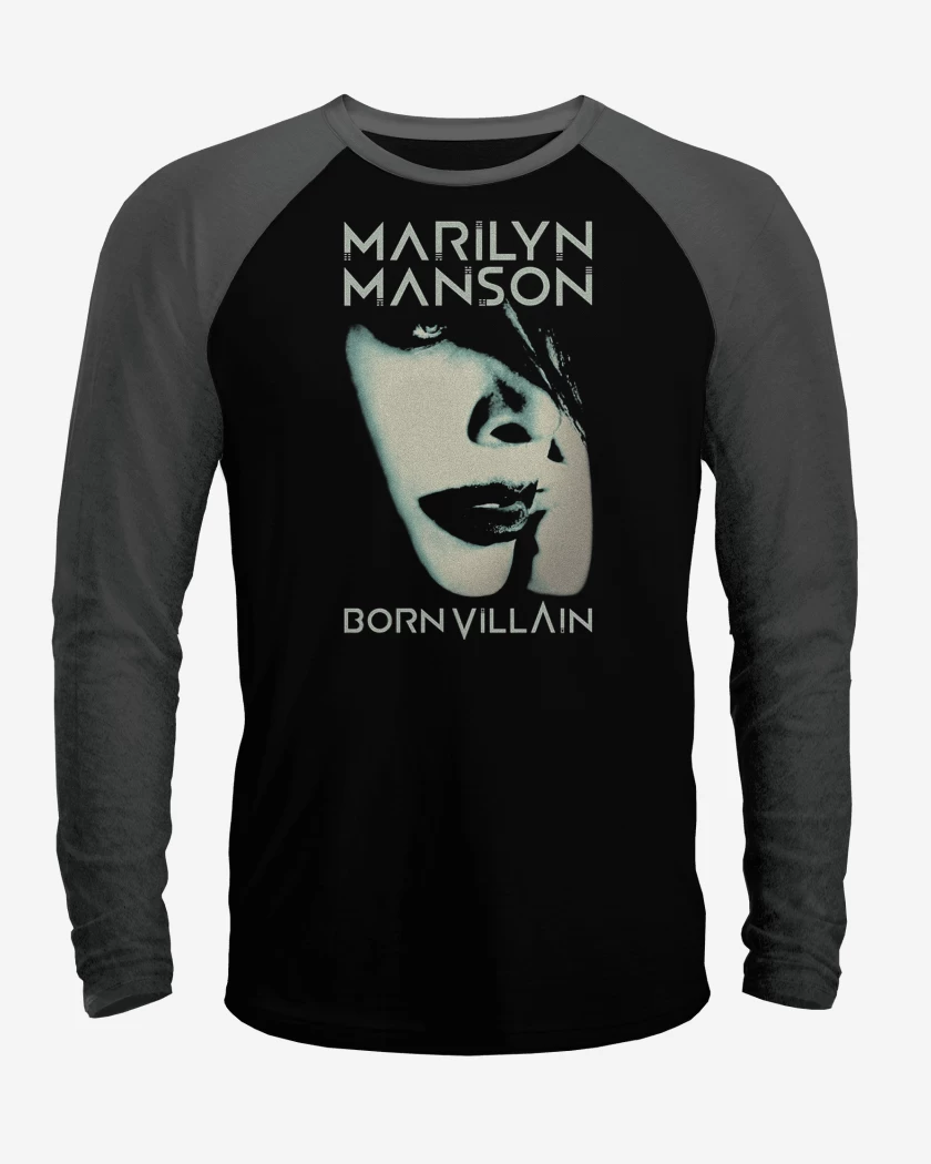 Polera Raglan Marilyn Manson Born Villain