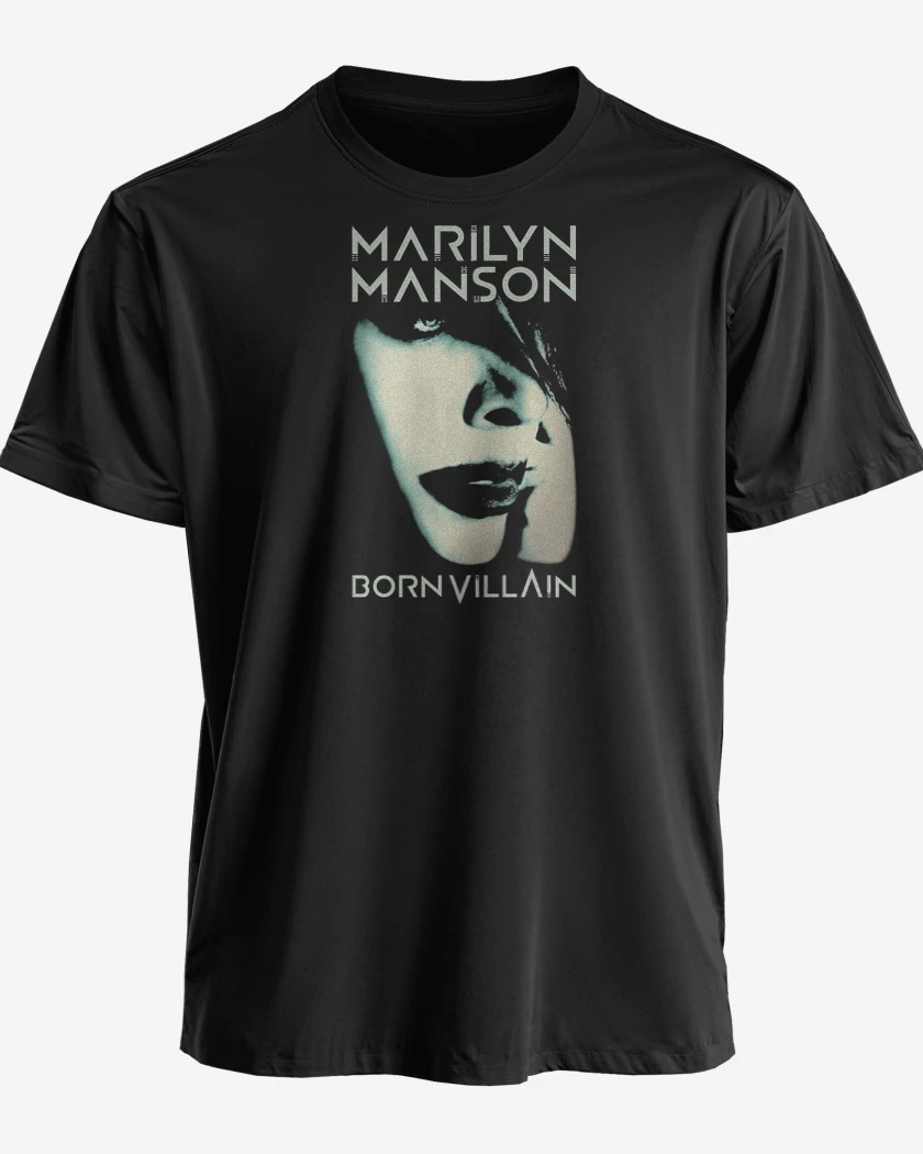 Polera premium Negro de Marilyn Manson Born Villain