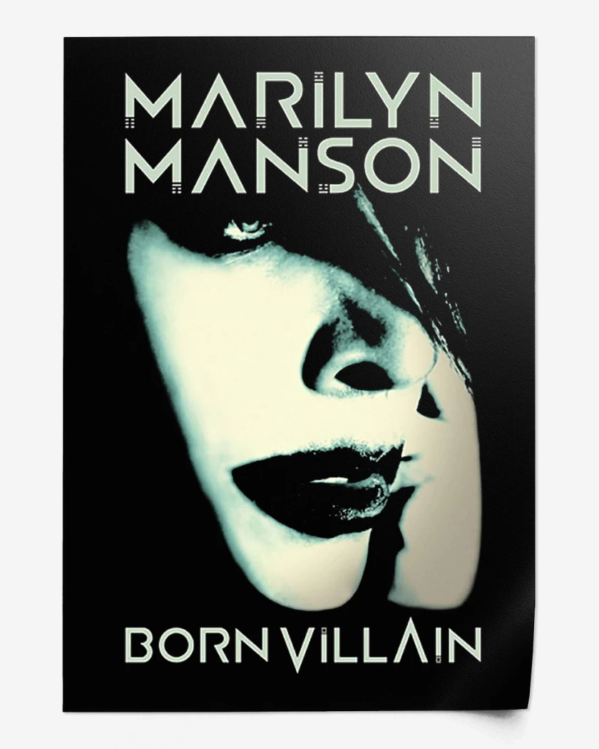 Print Marilyn Manson Born Villain