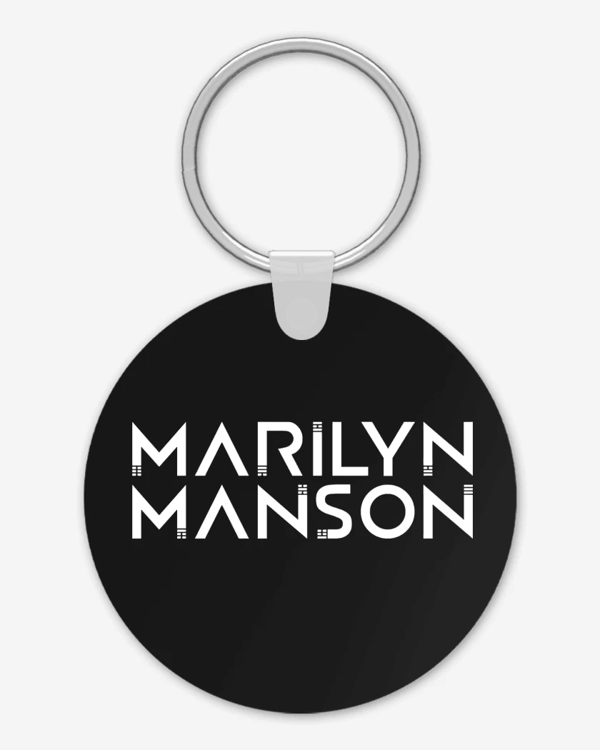 Llavero Negro de Marilyn Manson Logo 2 N
