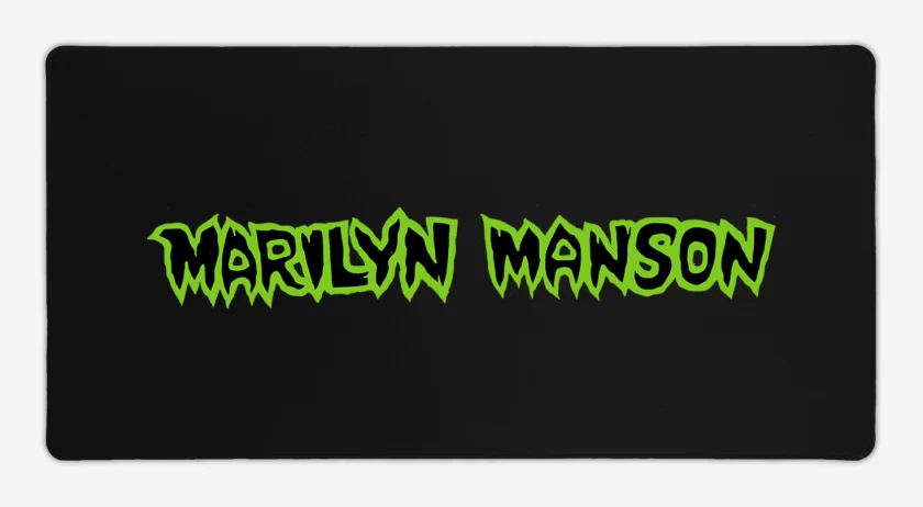 Mouse pad Gamer Negro de Marilyn Manson 2