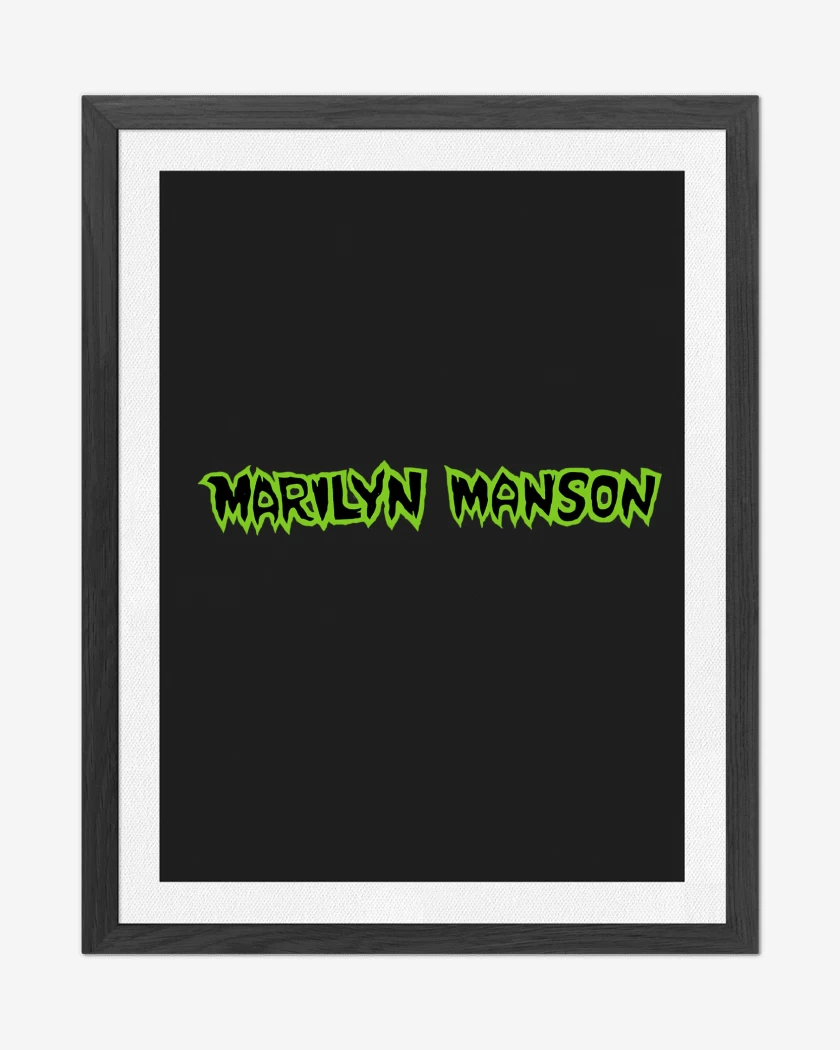 Cuadro decorativo Negro de Marilyn Manson 2