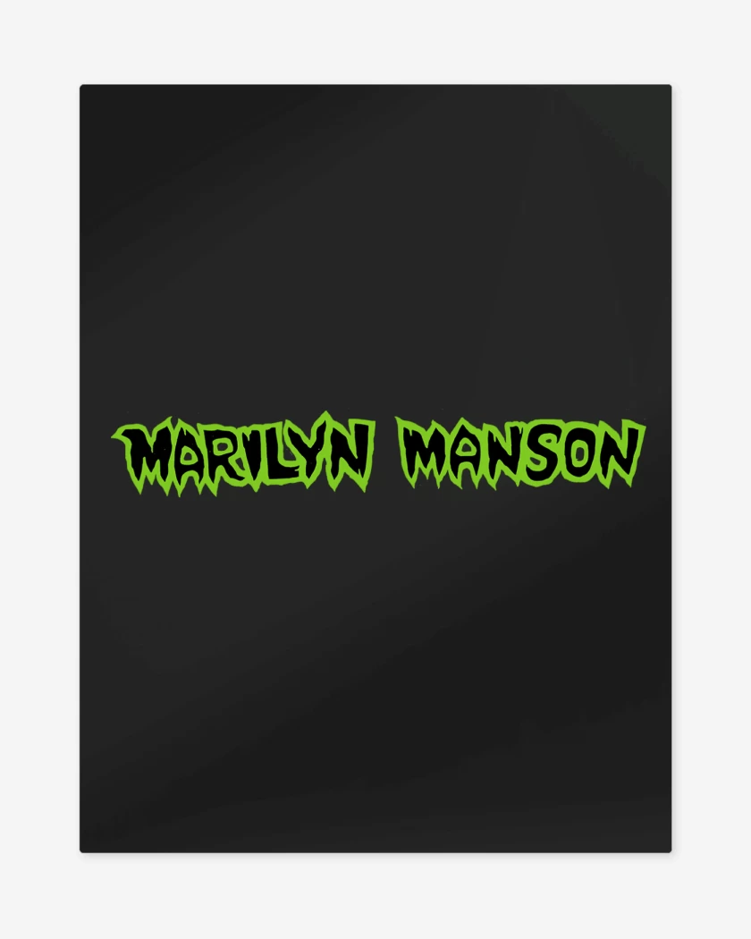 Print metalico Negro de Marilyn Manson 2