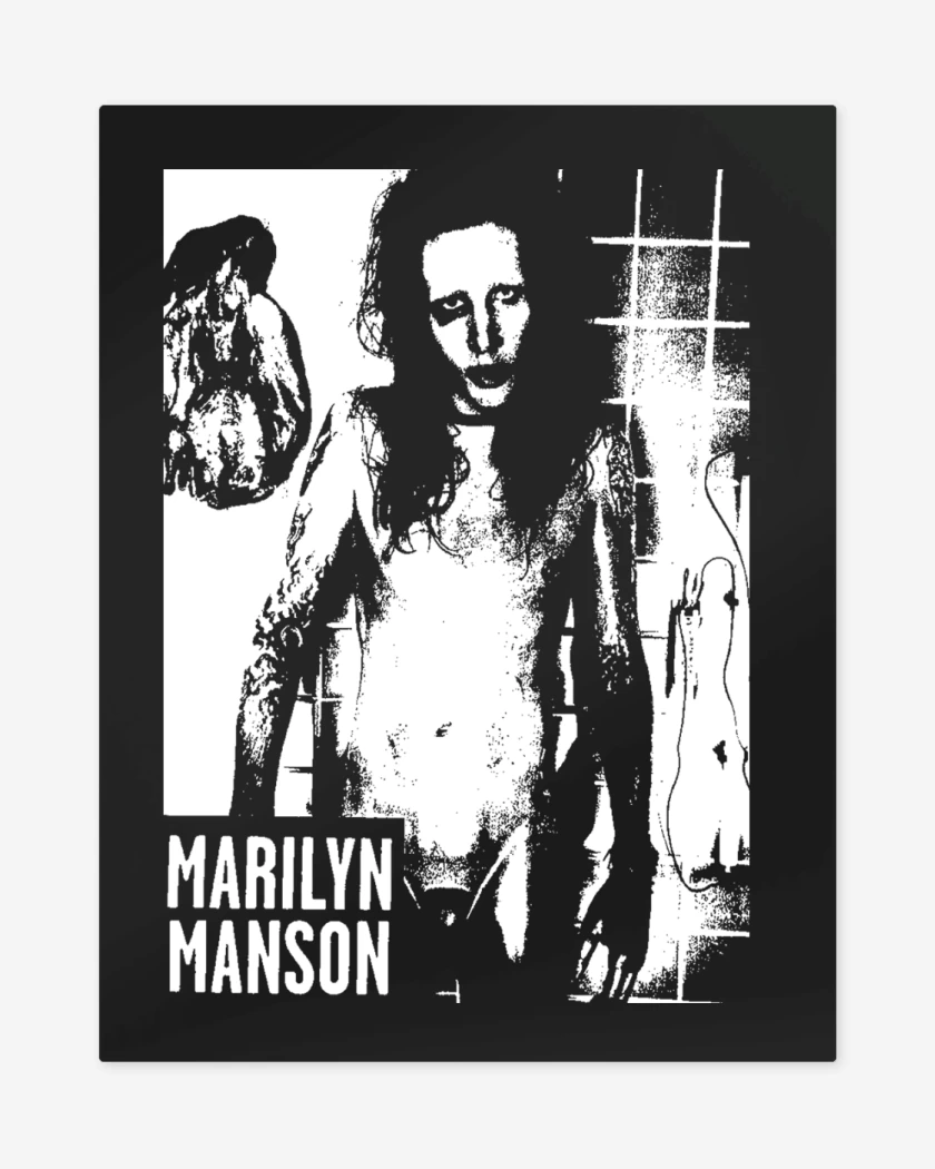 Print metalico Negro de Marilyn Full
