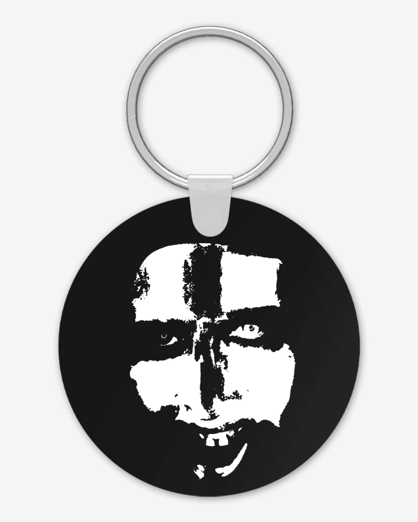 Llavero Negro de Marilyn Manson Face 2