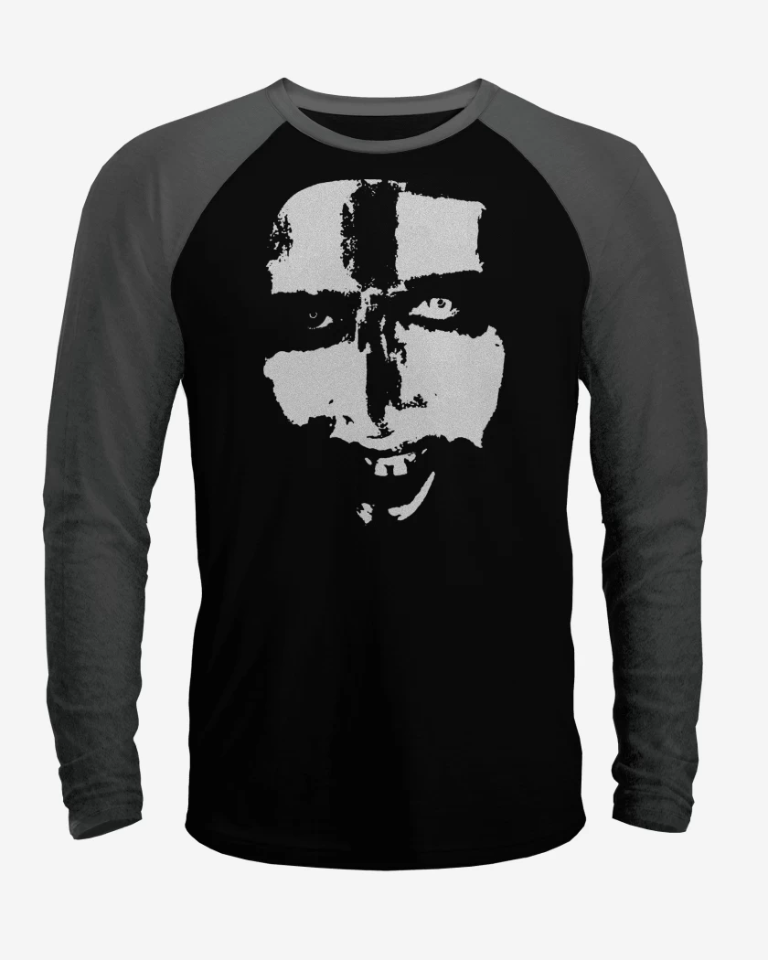 Polera Raglan Marilyn Manson Face 2
