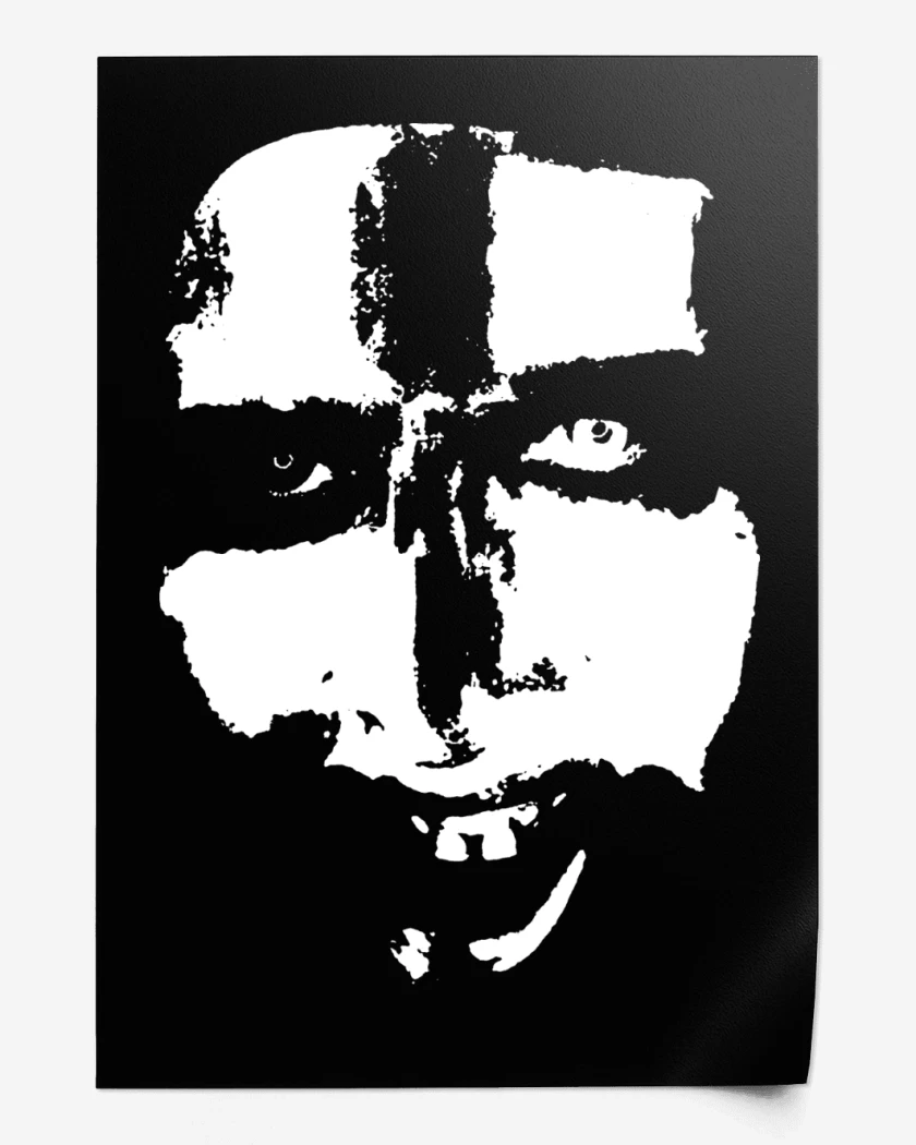 Print Marilyn Manson Face 2