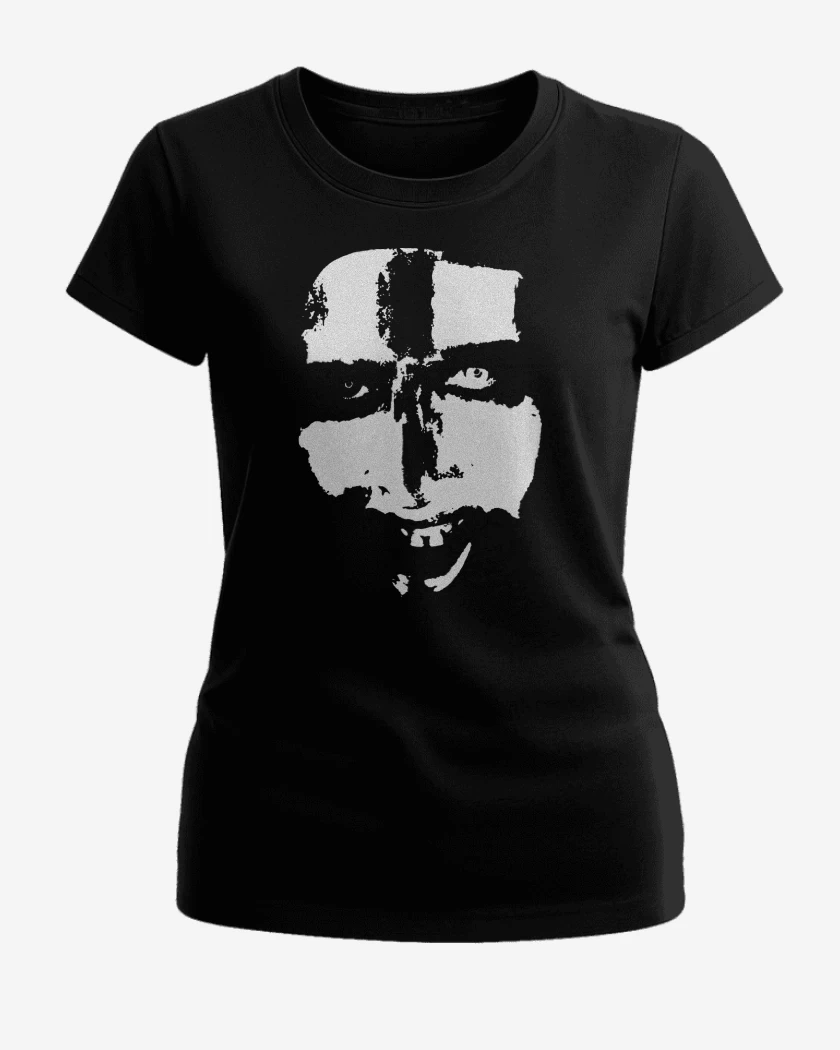 Polera de Mujer Negro de Marilyn Manson Face 2