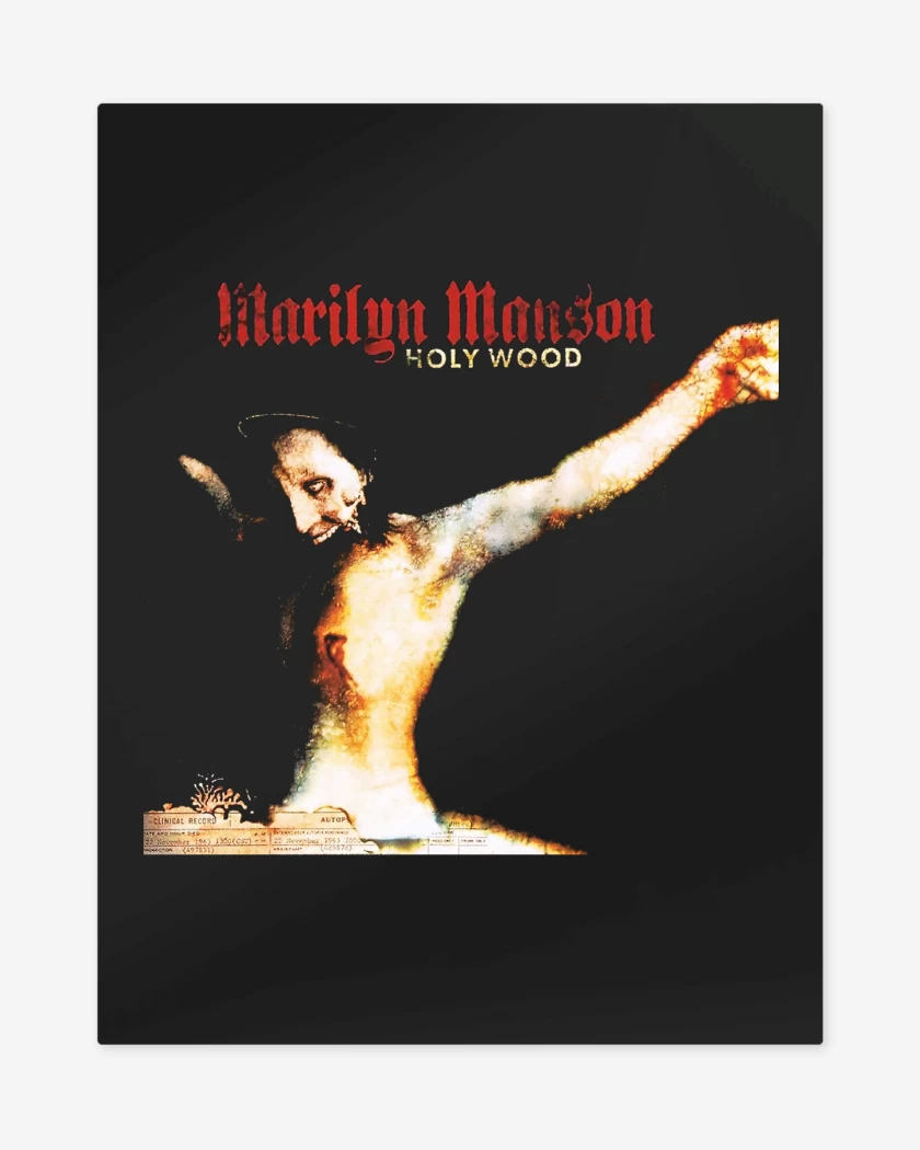 Print metalico Negro de Marilyn Holywood