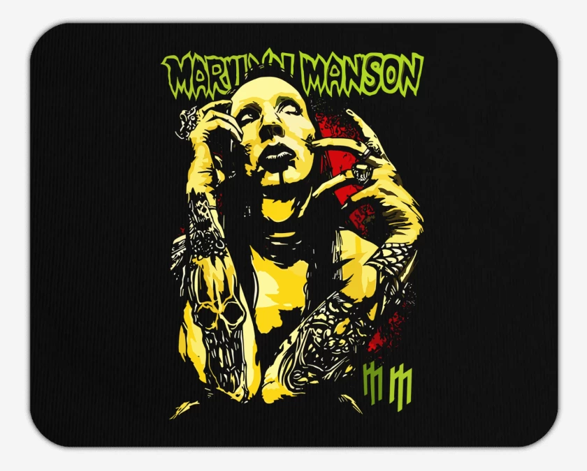 Mousepad Negro de Marilyn Manson 4