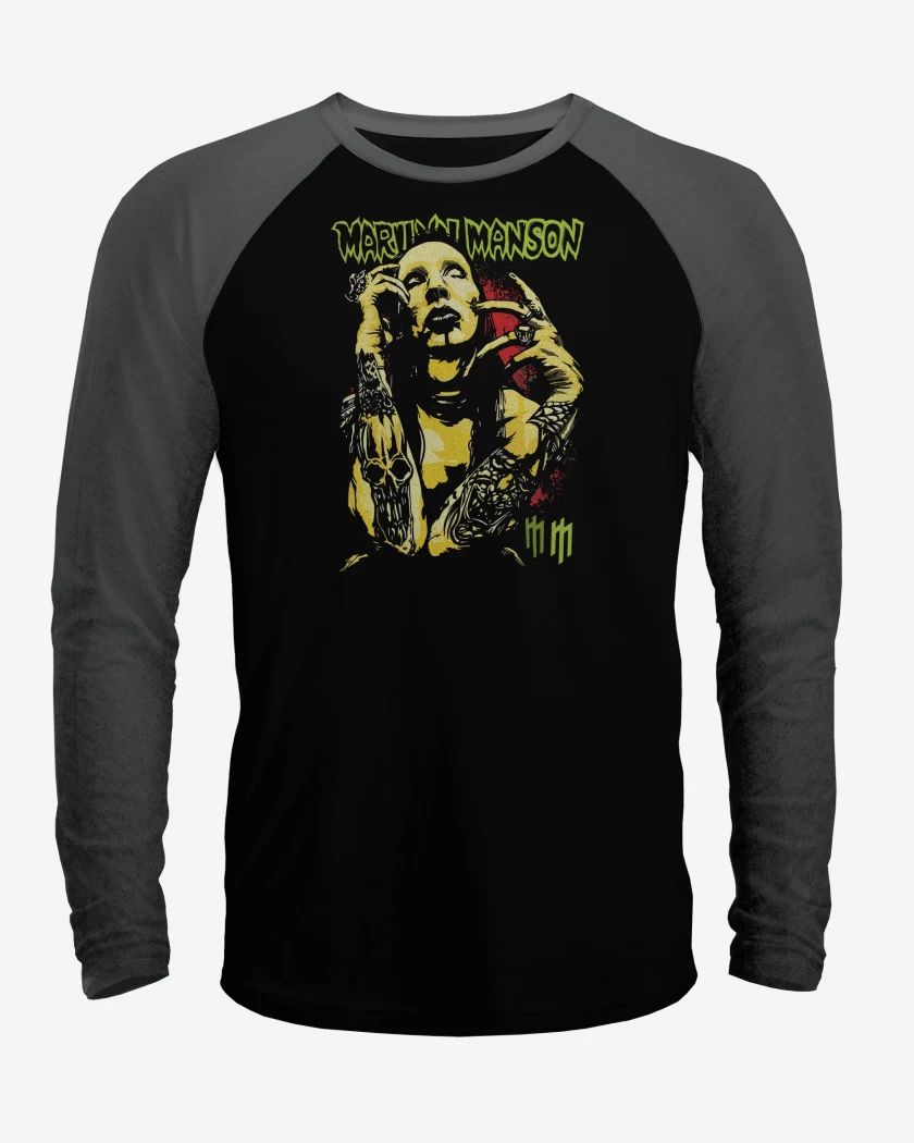 Polera Raglan Marilyn Manson 4
