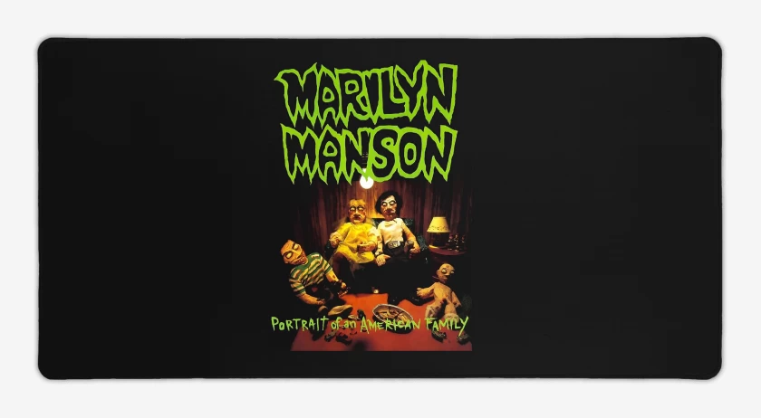 Mouse pad Gamer Marilyn Manson Portrait of An American Family