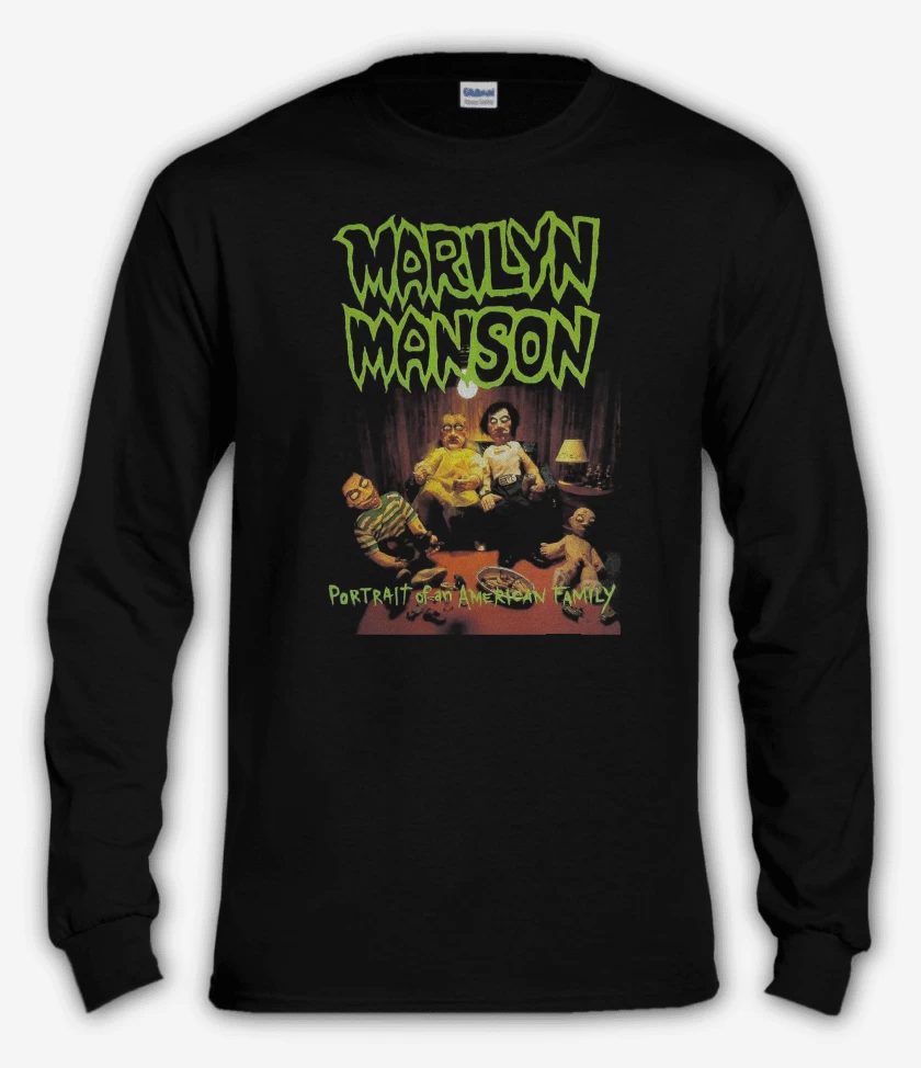 Polera manga larga Marilyn Manson Portrait of An American Family
