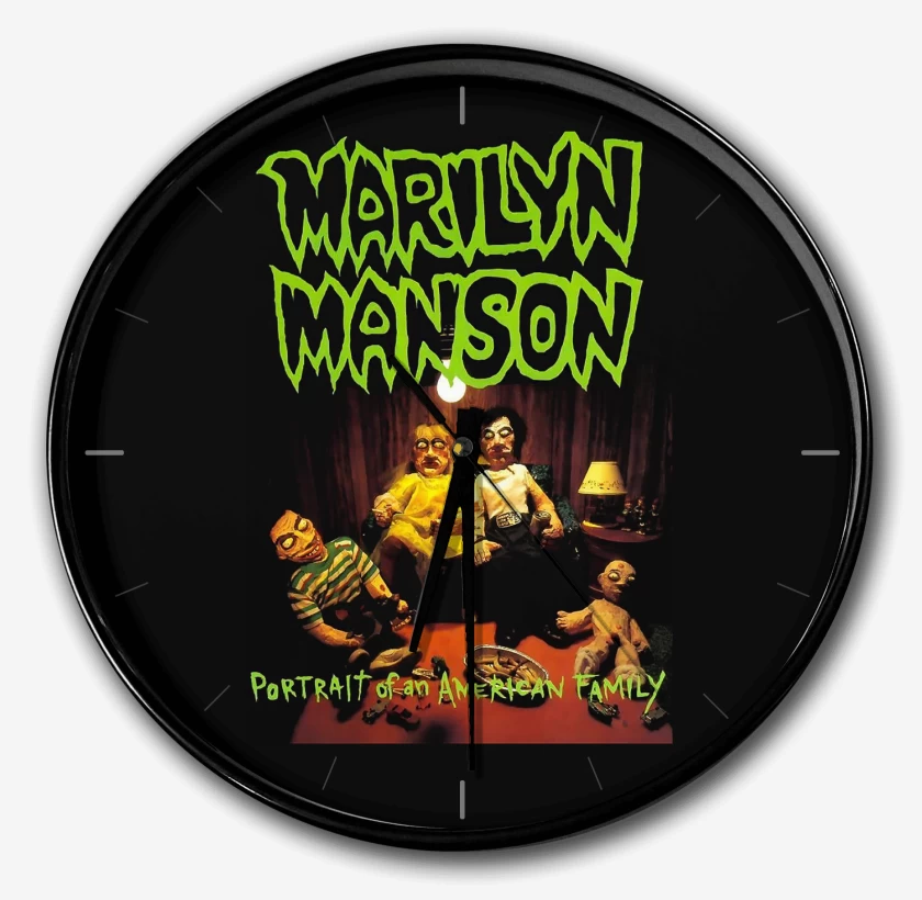 Reloj Negro de Marilyn Manson Portrait of An American Family
