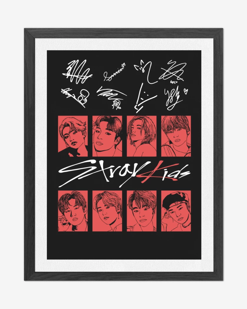 Cuadro decorativo Negro de Stray Kids