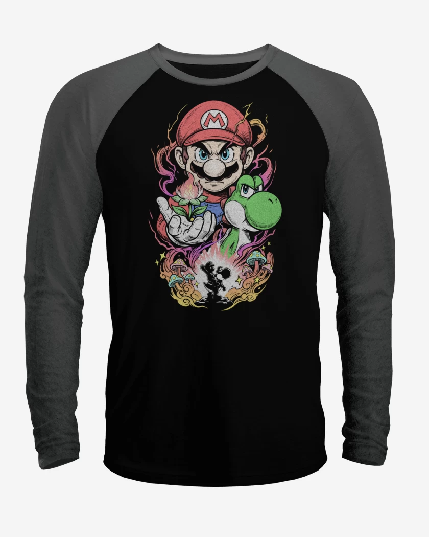 Polera Raglan Super Mario Movie