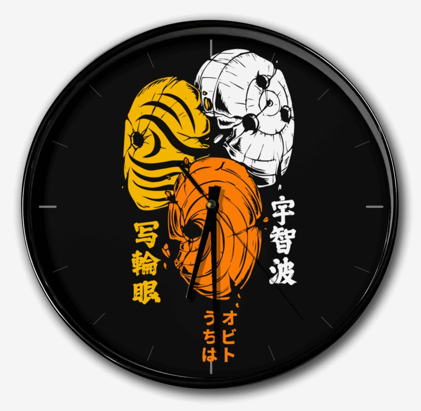 Reloj Negro de Obito Máscaras Naruto