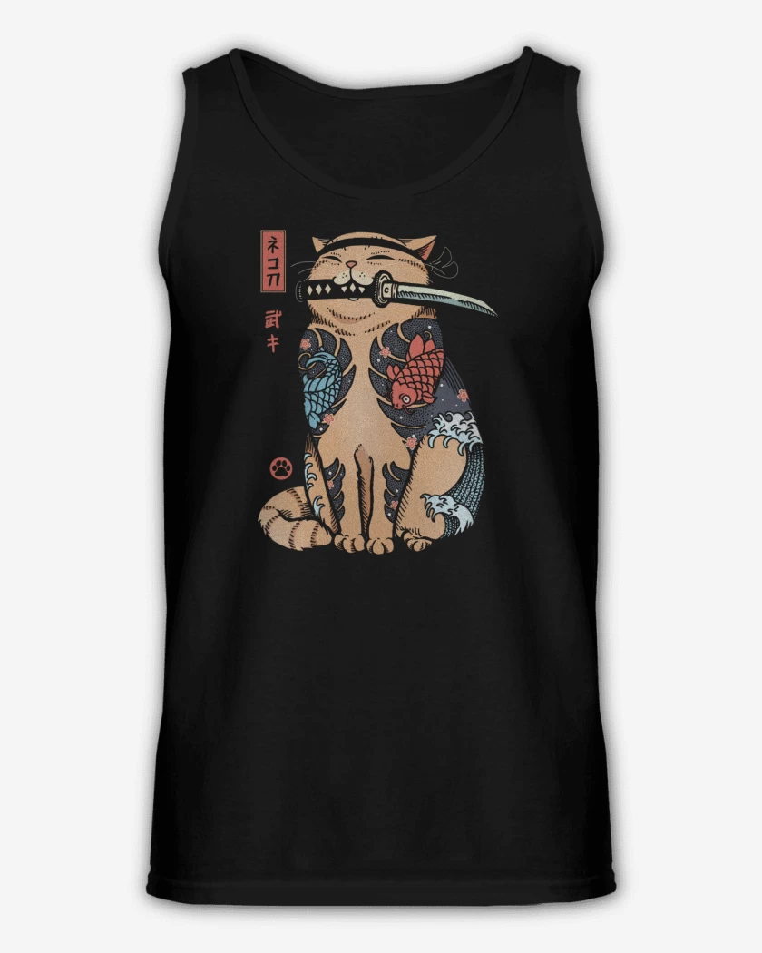 Sudadera Negro de Gatito Yakuza
