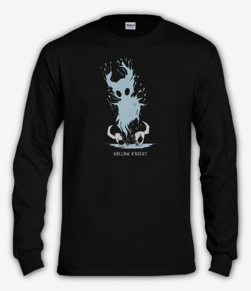 Polera manga larga Negro de Caballero Hueco