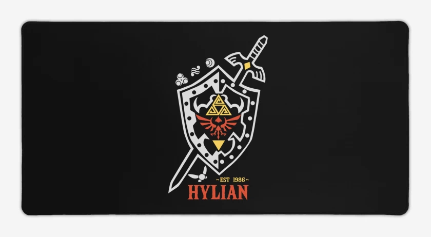 Mouse pad Gamer Negro de Hyliano