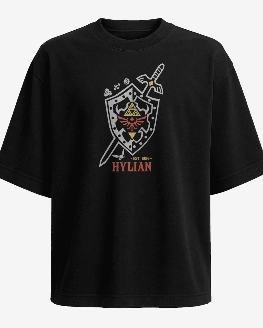 Polera Oversize Negro de Hyliano