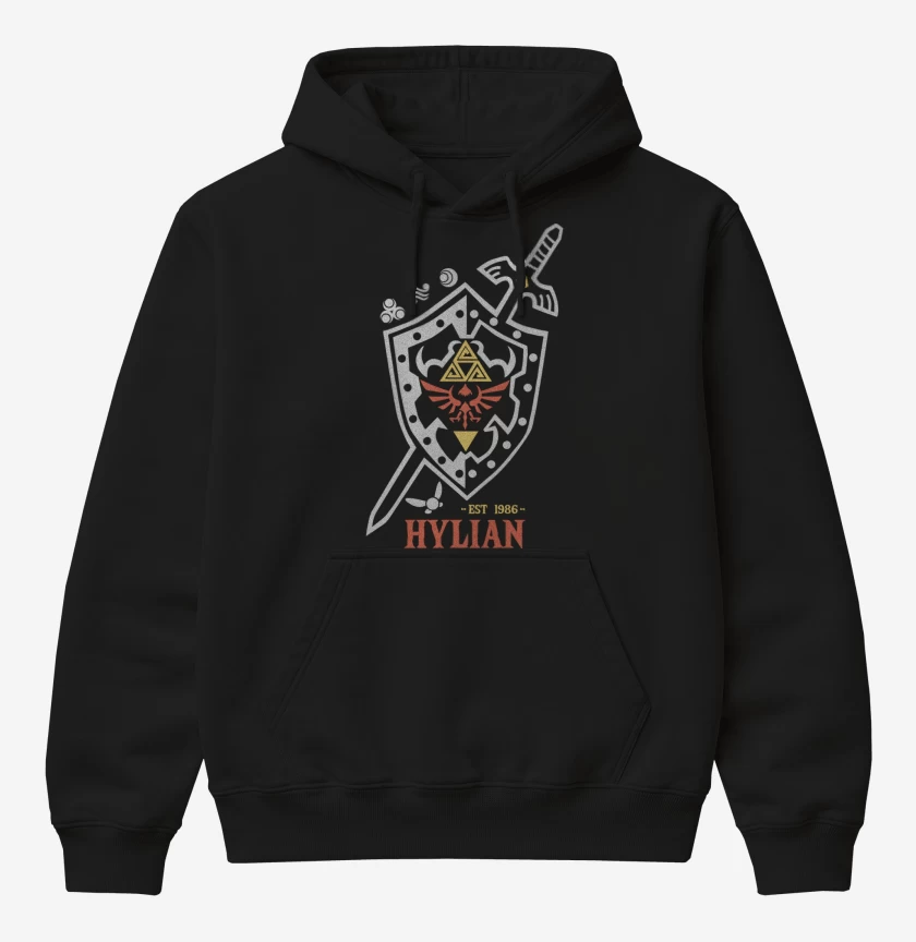 Poleron Canguro básico Negro de Hyliano