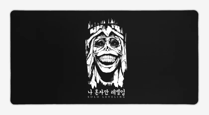 Mouse pad Gamer Negro de Solo Leveling 4