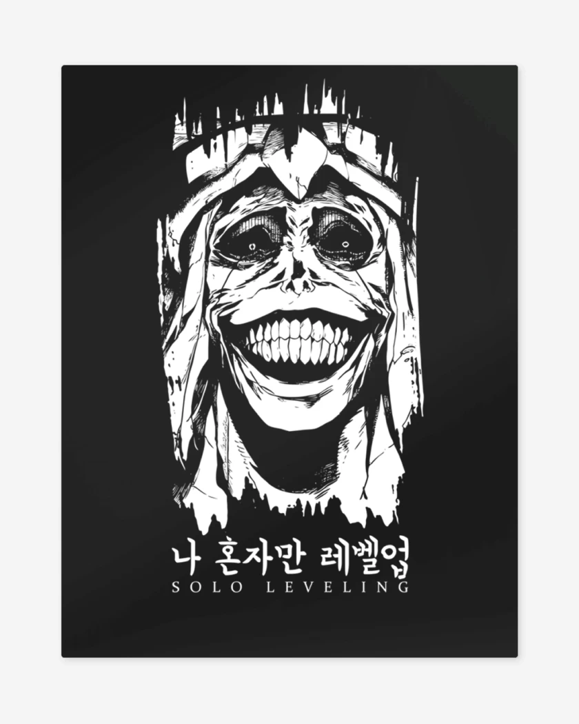 Print metalico Negro de Solo Leveling 4