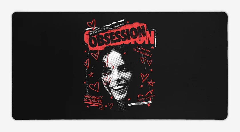 Mouse pad Gamer Negro de Obsession 