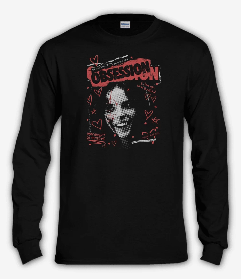 Polera manga larga Negro de Obsession 