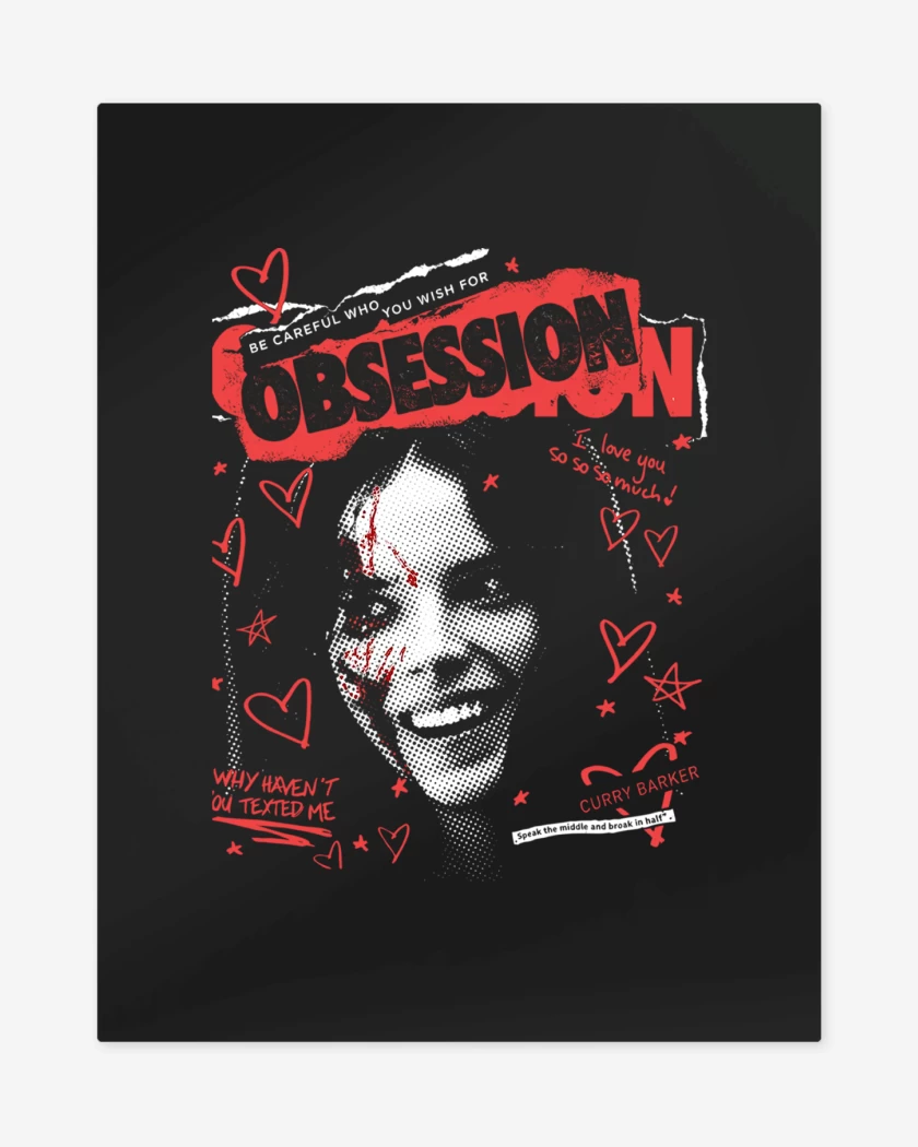 Print metalico Negro de Obsession 
