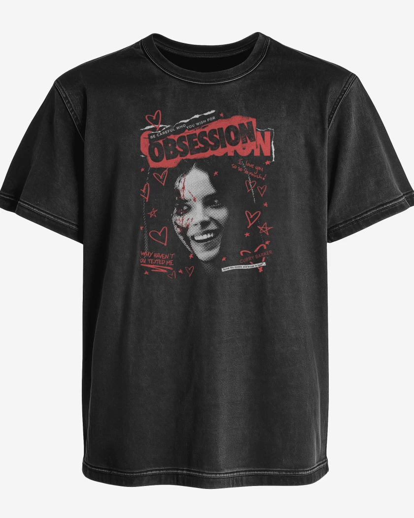Polera desgastada Negro de Obsession 