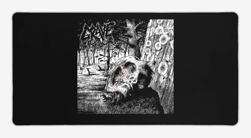 Mouse pad Gamer Negro de Grave Necropsy