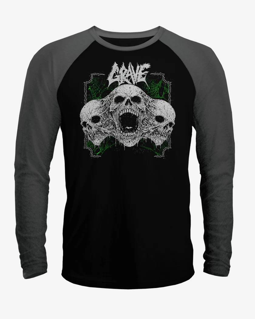Polera Raglan Grave Skulls