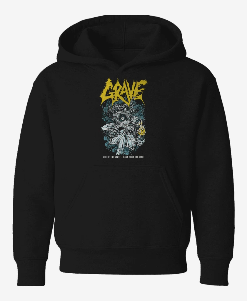 Poleron de niño Negro de Grave Out of the Grave