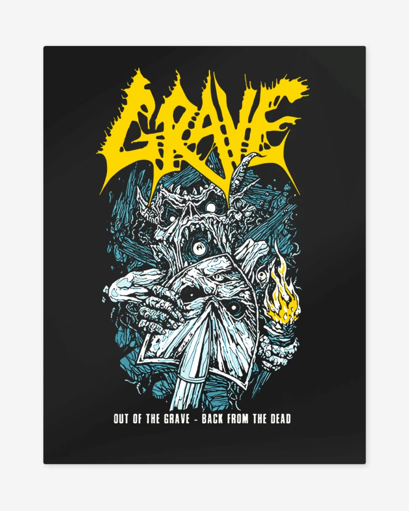Print metalico Negro de Grave Out of the Grave