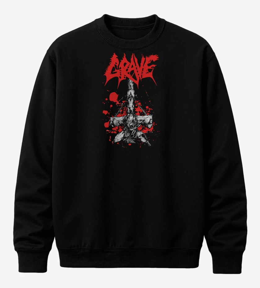 Poleron polo Negro de Grave Undead