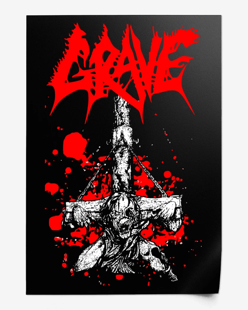 Print Negro de Grave Undead