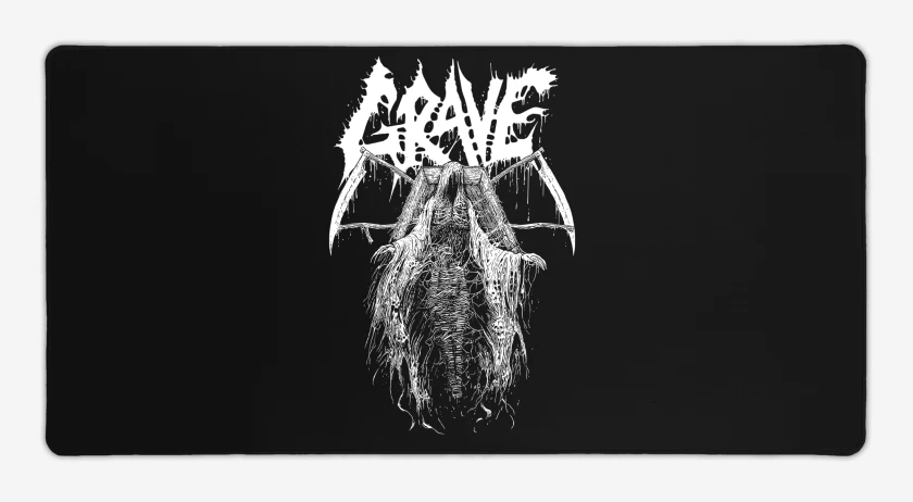 Mouse pad Gamer Negro de Grave Coffin